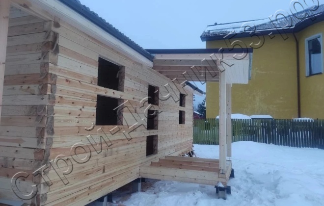 4 Брусовой дом ОД-21, 11x9.5м, 91 М², Ленинградская область, территория Горелово (6)